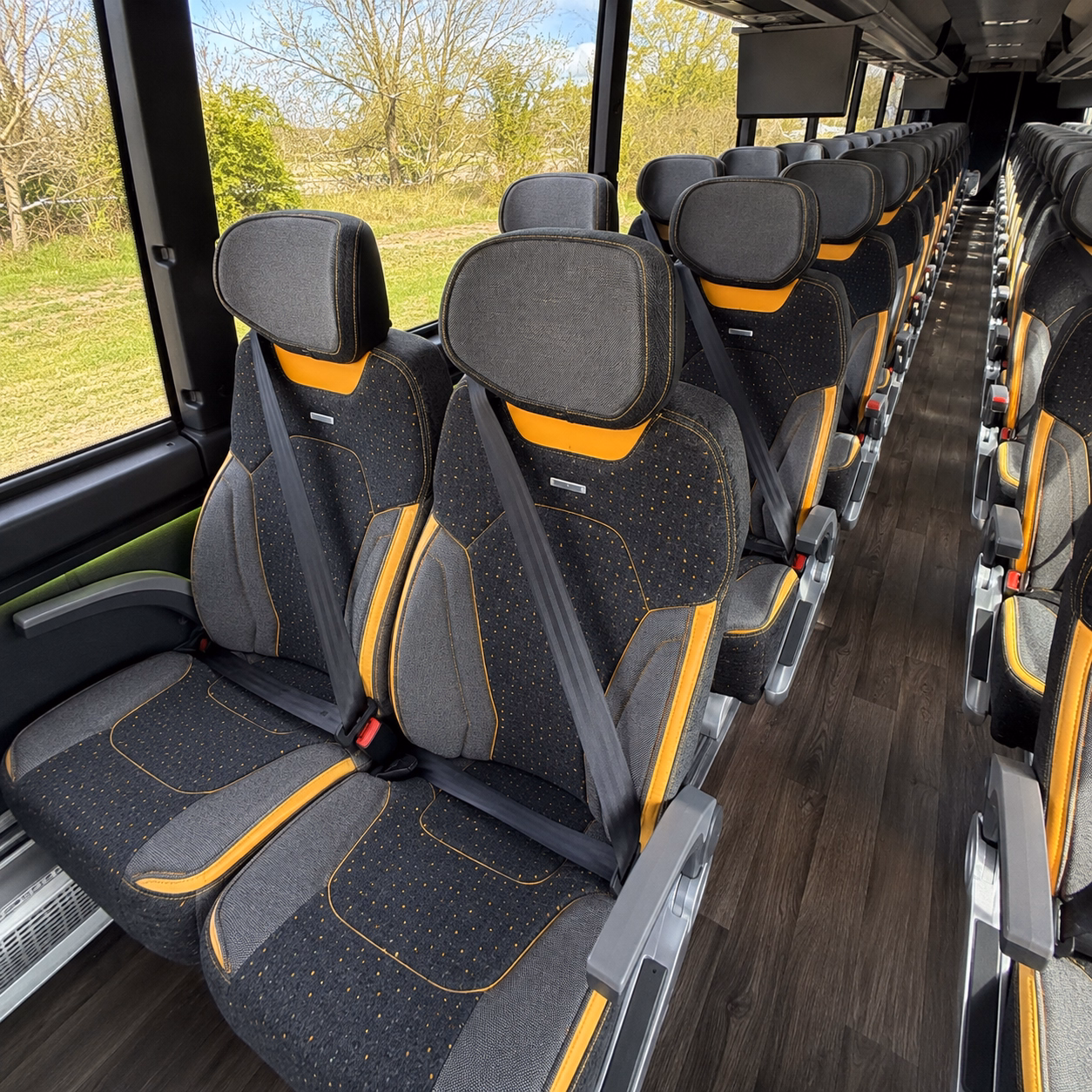 new york city prom transportation onboard seating