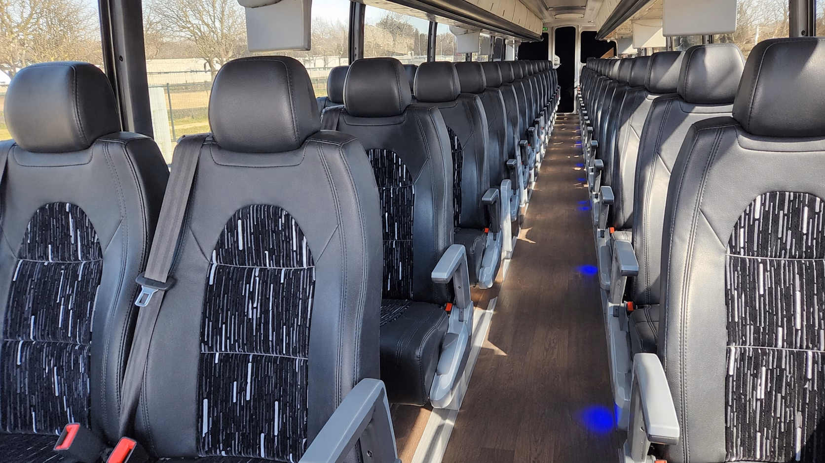 new york city wedding transportation onboard seating